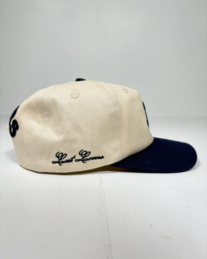 Cream and Navy Cap