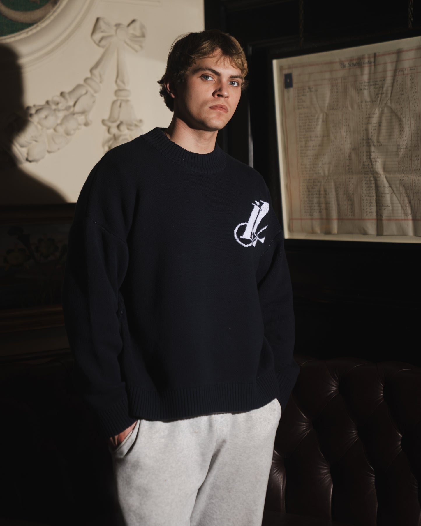 The Navy Knit.