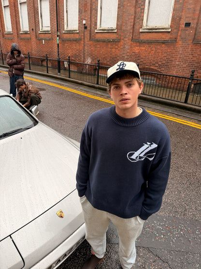 The Navy Knit.