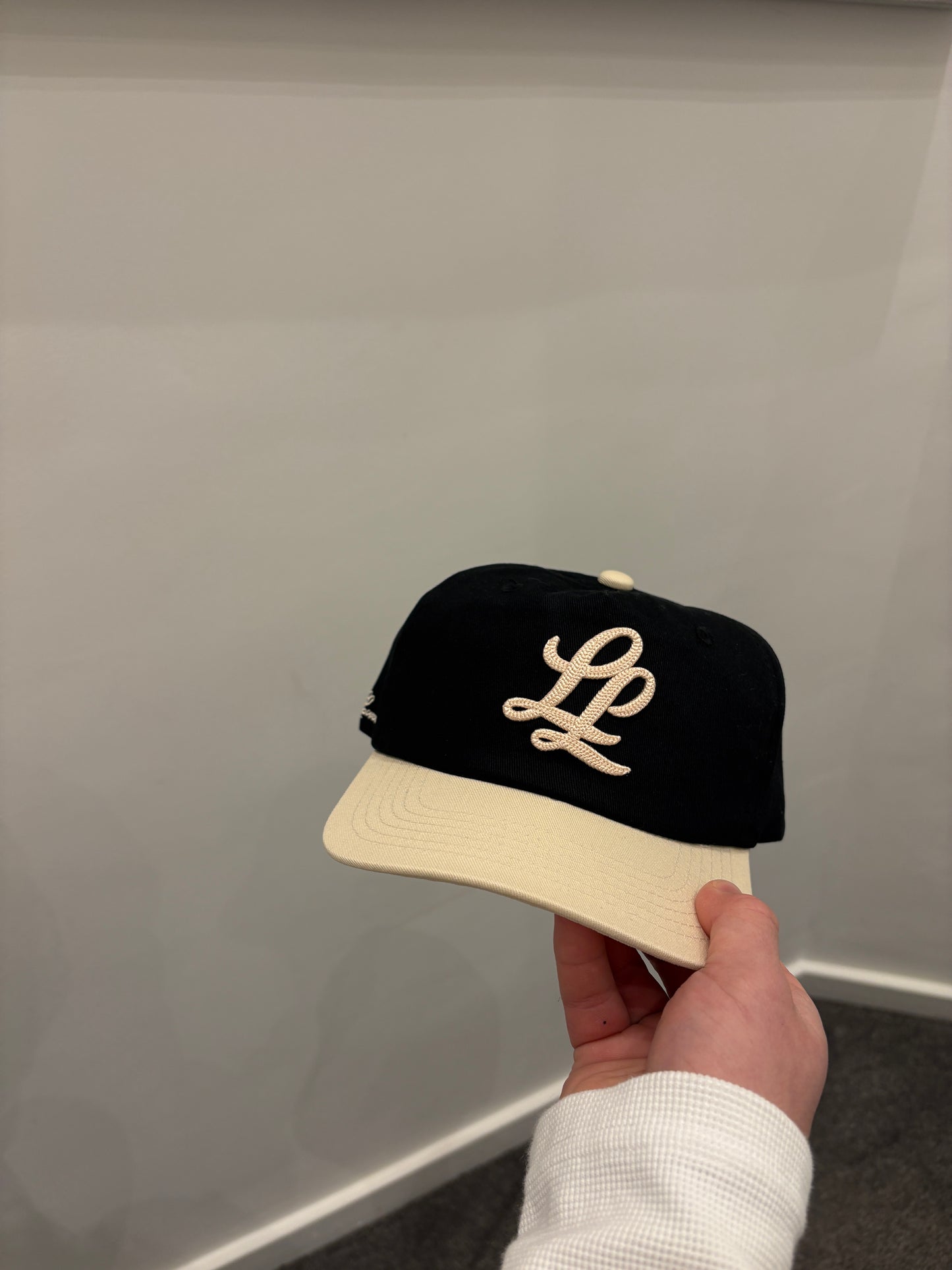 Black and Cream Cap