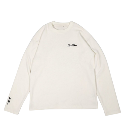 Long sleeve waffle knit